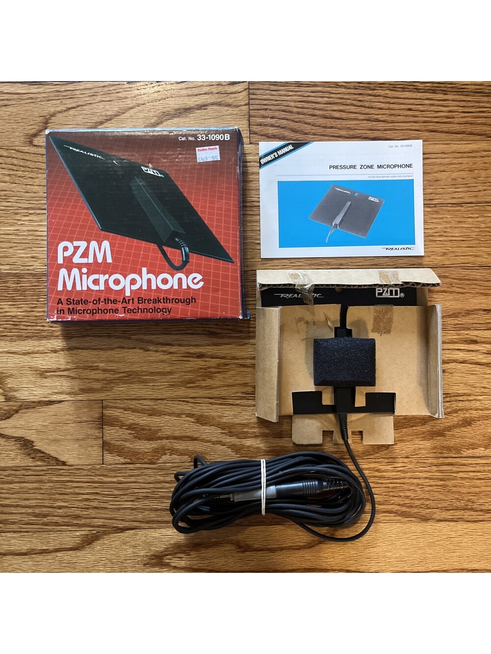Realistic PZM 33-1090B Pressure Zone Microphone - Radio Shack w/ Box